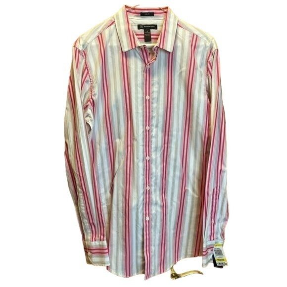 INC International Concepts Other - INC International Concepts Pink White Stripe Button Up Long Sleeve Shirt Size M